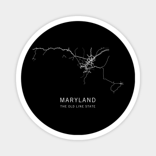 Maryland State Road Map Magnet